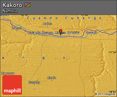 Physical Map of Kakoro