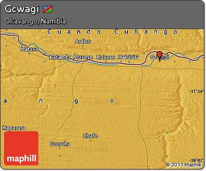 Physical Map of Gcwagi