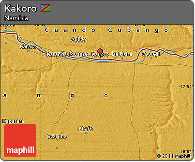 Physical Map of Kakoro