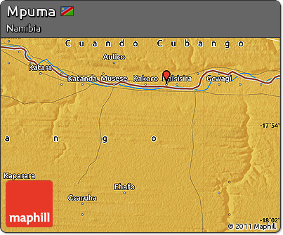 Physical Map of Mpuma