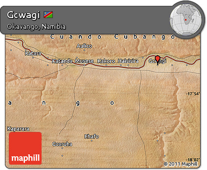 Satellite Map of Gcwagi