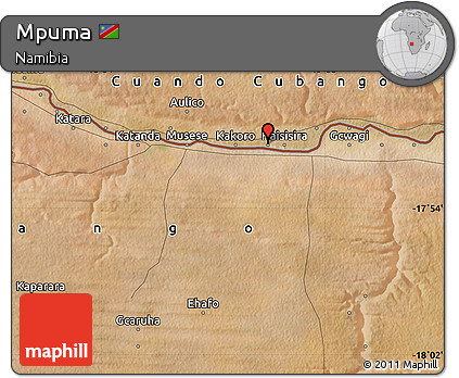 Satellite Map of Mpuma