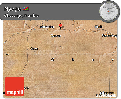 Satellite Map of Nyege