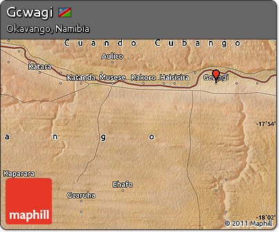 Satellite Map of Gcwagi