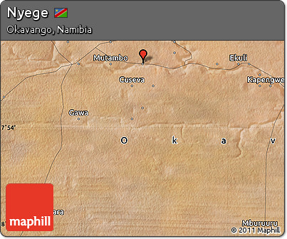 Satellite Map of Nyege