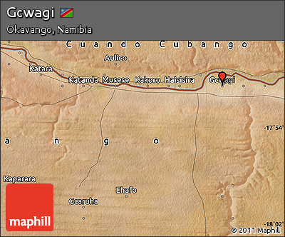 Satellite Map of Gcwagi