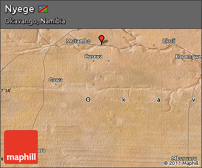 Satellite Map of Nyege