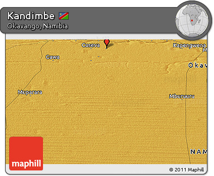 Physical Panoramic Map of Kandimbe
