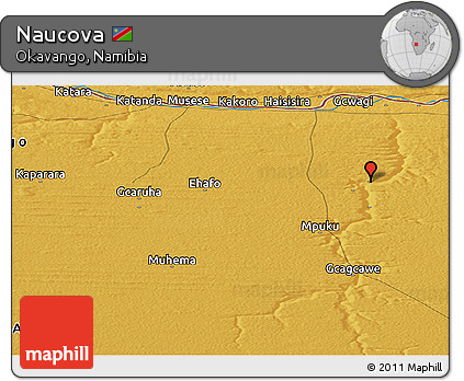 Physical Panoramic Map of Naucova