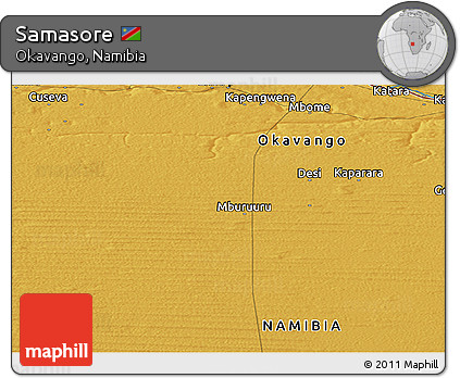 Physical Panoramic Map of Samasore