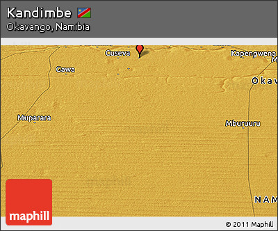 Physical Panoramic Map of Kandimbe