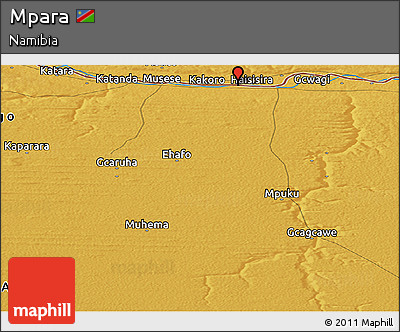 Physical Panoramic Map of Mpara