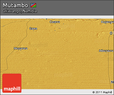 Physical Panoramic Map of Mutambo