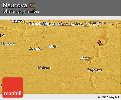 Physical Panoramic Map of Naucova