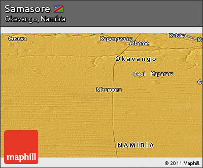 Physical Panoramic Map of Samasore