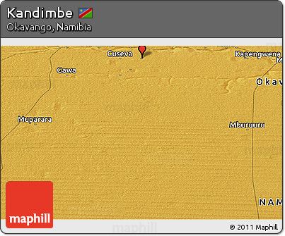 Physical Panoramic Map of Kandimbe