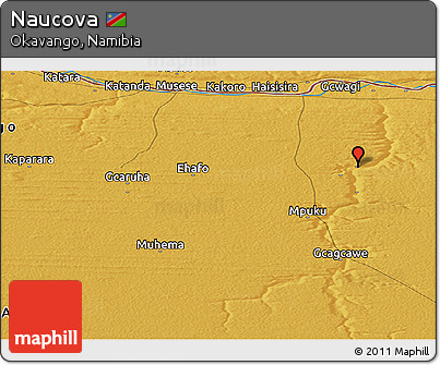 Physical Panoramic Map of Naucova