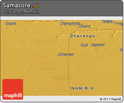 Physical Panoramic Map of Samasore