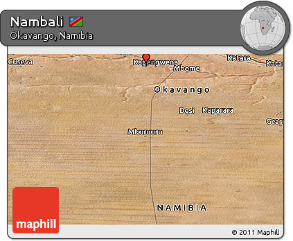 Satellite Panoramic Map of Nambali