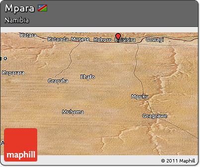 Satellite Panoramic Map of Mpara