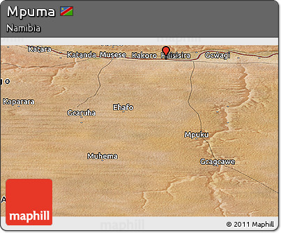 Satellite Panoramic Map of Mpuma