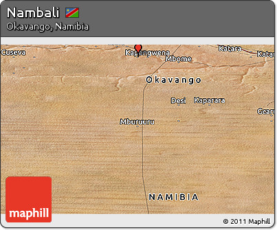 Satellite Panoramic Map of Nambali