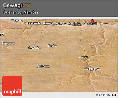 Satellite Panoramic Map of Gcwagi
