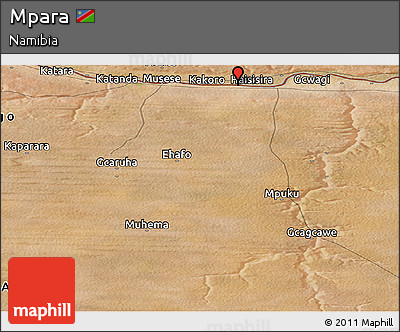 Satellite Panoramic Map of Mpara