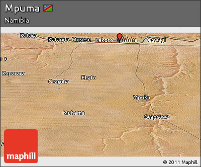 Satellite Panoramic Map of Mpuma