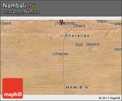 Satellite Panoramic Map of Nambali