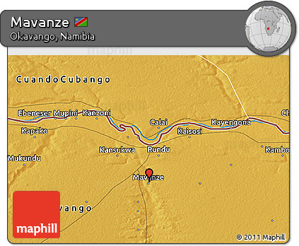 Physical 3D Map of Mavanze