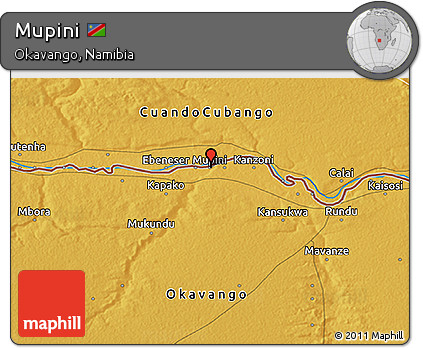 Physical 3D Map of Mupini