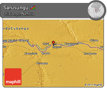Physical 3D Map of Sarusungu