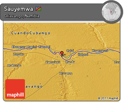 Physical 3D Map of Sauyemwa