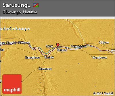 Physical 3D Map of Sarusungu