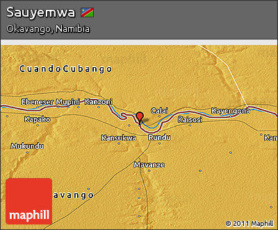 Physical 3D Map of Sauyemwa