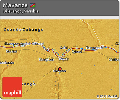 Physical 3D Map of Mavanze