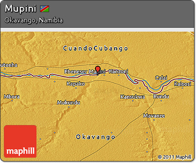 Physical 3D Map of Mupini