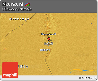 Physical 3D Map of Ncuncuni
