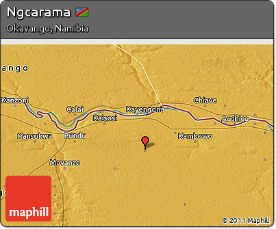 Physical 3D Map of Ngcarama