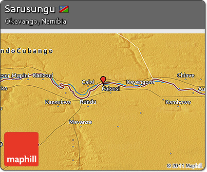 Physical 3D Map of Sarusungu