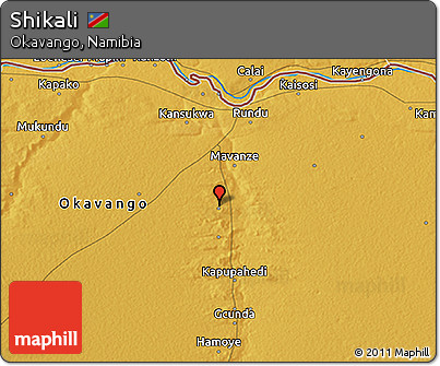 Physical 3D Map of Shikali