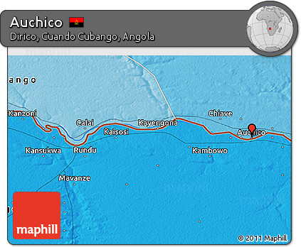 Political 3D Map of Auchico