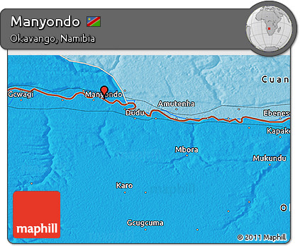 Political 3D Map of Manyondo