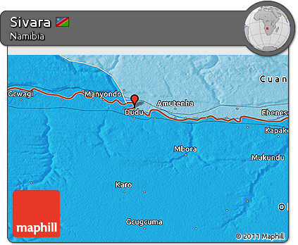 Political 3D Map of Sivara