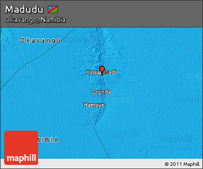 Political 3D Map of Madudu