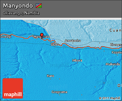 Political 3D Map of Manyondo