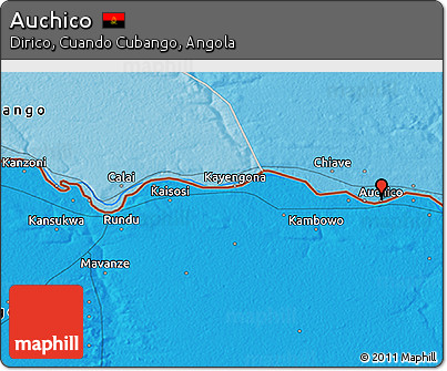 Political 3D Map of Auchico