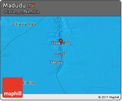 Political 3D Map of Madudu