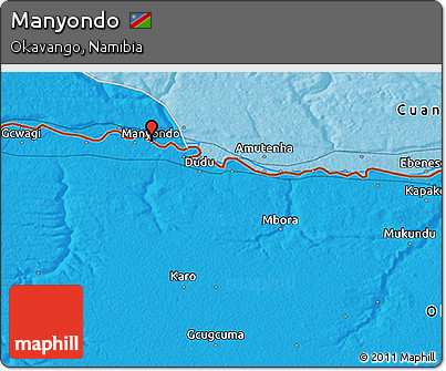 Political 3D Map of Manyondo